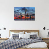 Charleston Fire like Sunset Canvas Afdruk (Insitu (Slaapkamer))