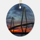 Charleston Fire like Sunset Keramisch Ornament (Links)