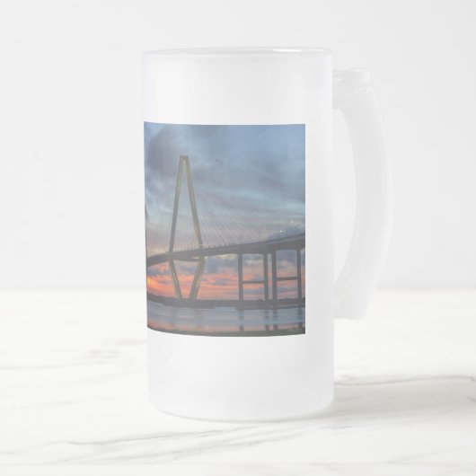 Charleston Fire like Sunset Matglas Bierpul (Voorkant rechts)