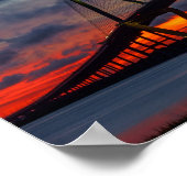 Charleston Fire like Sunset Poster (Hoek)