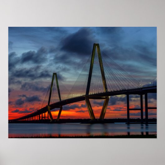Charleston Fire like Sunset Poster (Voorkant)
