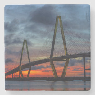 Charleston Fire like Sunset Stenen Onderzetter