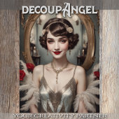 Charleston Flapper - Decoupage - Tissuepapier