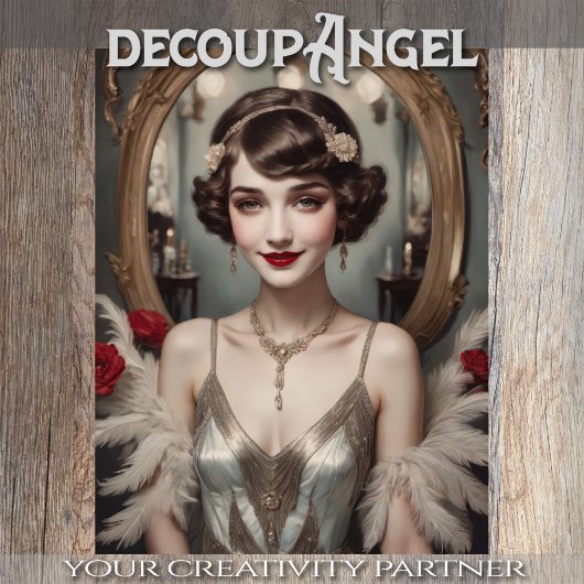 Charleston Flapper - Decoupage - Tissuepapier