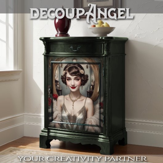 Charleston Flapper - Decoupage - Tissuepapier