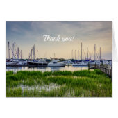 Charleston Harbor Boats Sunset Hartelijk dank (Voorkant Horizontaal)