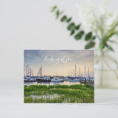Charleston Harbour Boats Sunset denkt aan jou Briefkaart (Staand voorkant)