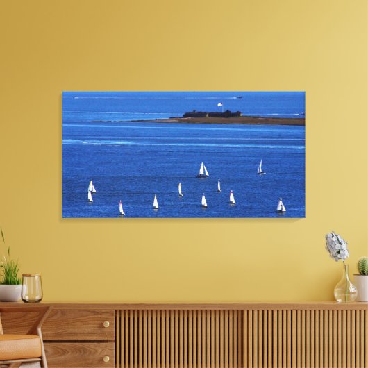Charleston Harbour Canvas Afdruk (Insitu (Woonkamer))