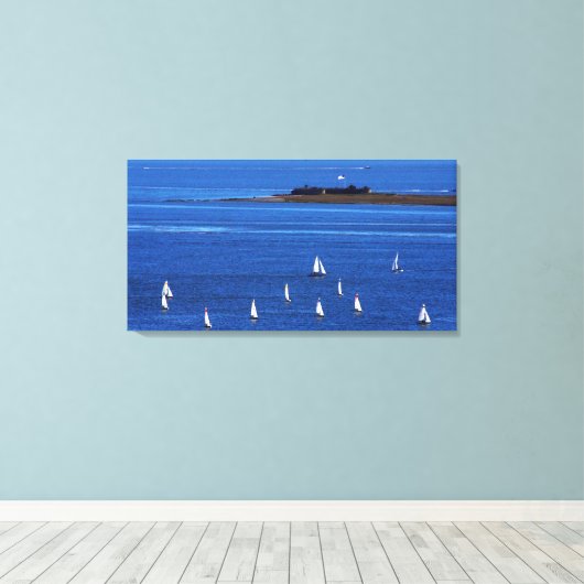 Charleston Harbour Canvas Afdruk (Insitu (Houten vloer))