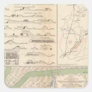 Charleston Harbour, Leger van de Potomac-operaties Vierkante Sticker