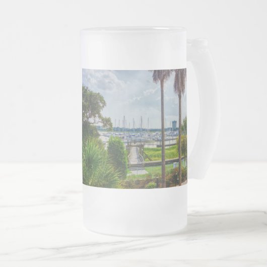 Charleston Harbour Matglas Bierpul (Voorkant rechts)