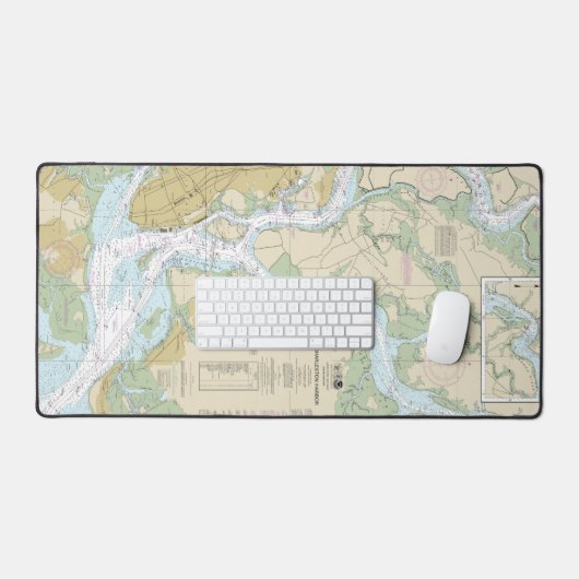 Charleston Harbour Nautical Chart 11524 Bureaumat (Keyboard & Muis)