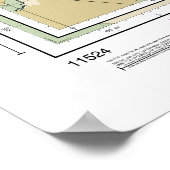 Charleston Harbour Nautical Chart 11524 Poster (Hoek)