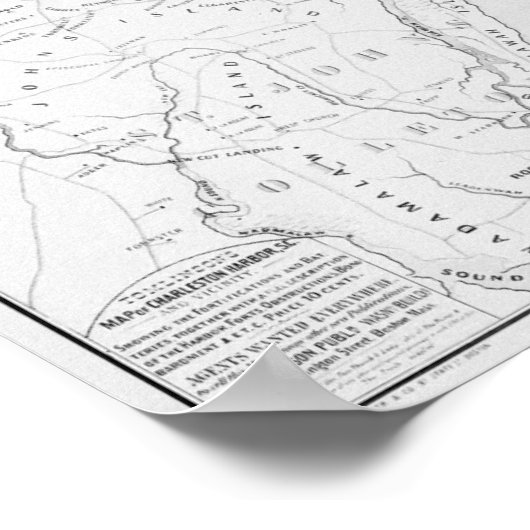 Charleston Harbour Poster (Hoek)