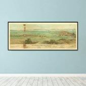 Charleston Harbour South Carolina (1860-1865) Canvas Afdruk (Insitu (Houten vloer))