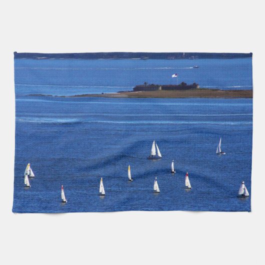 Charleston Harbour Theedoek (Horizontaal)