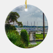 Charleston Haven Keramisch Ornament (Achterkant)