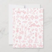 Charleston Hotels in Roze Accommodaties Notitiekaartje (Achterkant)