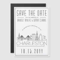 Charleston Huwelijk|Gestileerde Silhouet Save the 