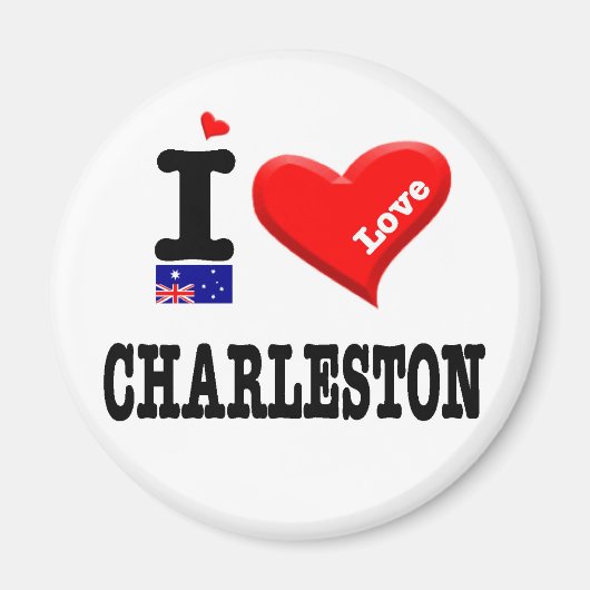 CHARLESTON - I Love Magneet (Voorkant)