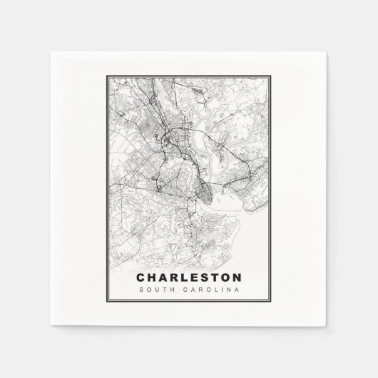 Charleston Kaart Servet (Voorkant)