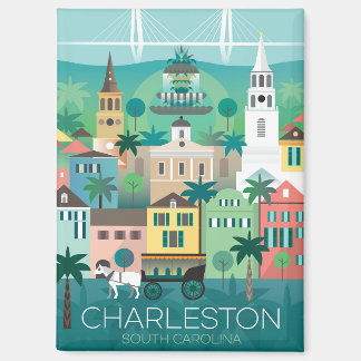Charleston koelkastmagneet magneet
