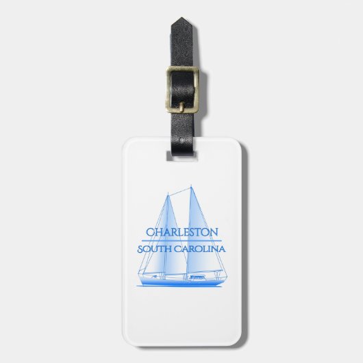 Charleston Kustmakerij Nautical Sailor Bagagelabel (Voorkant verticaal)