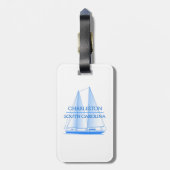 Charleston Kustmakerij Nautical Sailor Bagagelabel (Achterkant verticaal)