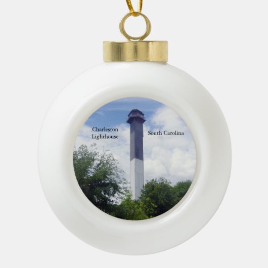 Charleston Lighthouse ball ornament (Voorkant)