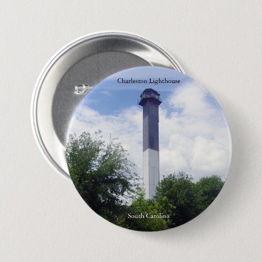 Charleston Lighthouse Button (Voorkant /achterkant)