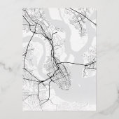 Charleston Love Locator | Bruiloft Bewaar de datum Folie Uitnodiging (Achterkant)