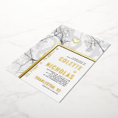 Charleston Love Locator | Stad thema bruiloft Folie Uitnodiging (Gedraaid)