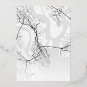 Charleston Love Locator | Stad thema bruiloft Folie Uitnodiging (Achterkant)