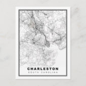 Charleston Map Briefkaart (Voorkant)