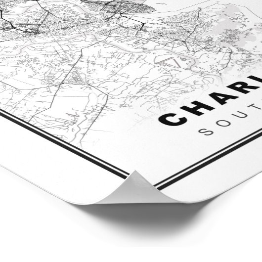 Charleston Map Poster (Hoek)