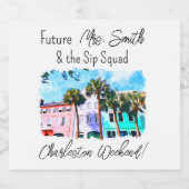 Charleston Meisjesuitgaansfeestje Bier Etiket (Enkel label)