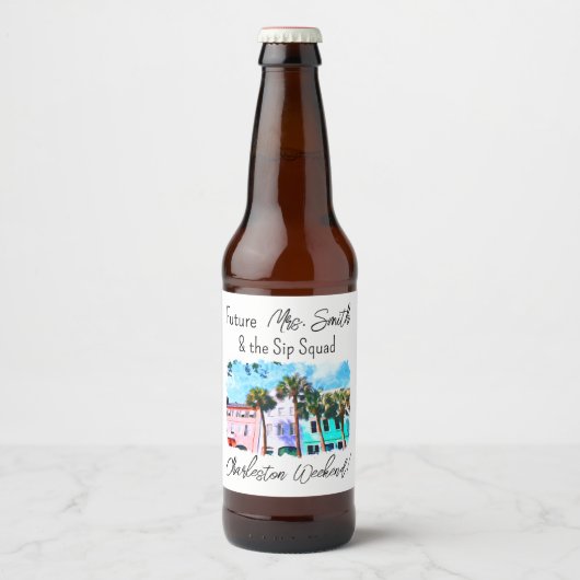 Charleston Meisjesuitje Feest Bierlabel Bier Etiket (Voorkant)