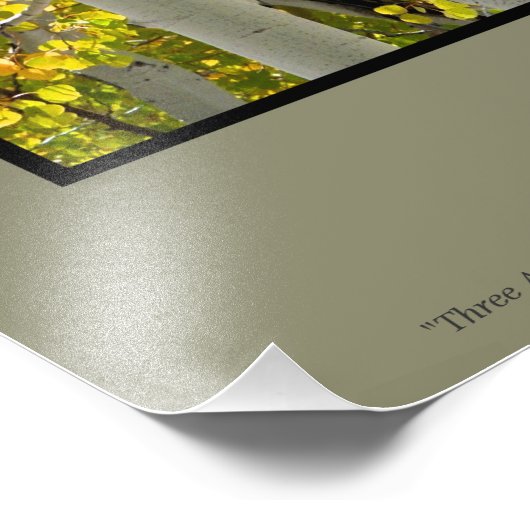 Charleston NV Autumn Aspen Trees Poster (Hoek)