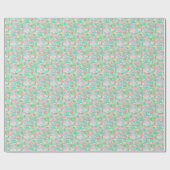 Charleston Pastel Preppy Palm Beach Pattern Print Cadeaupapier (Vlak)