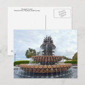 Charleston Pineapple Fountain, South Carolina Briefkaart (Voorkant / Achterkant)