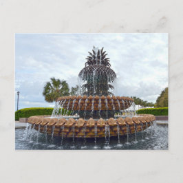 Charleston Pineapple Fountain, South Carolina Briefkaart