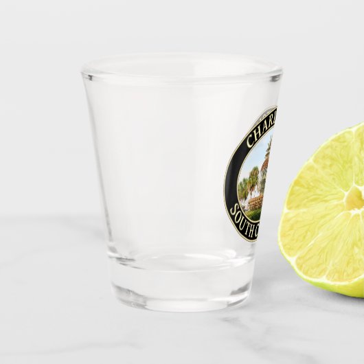 Charleston Pineapple Fountain, South Carolina Shot Glas (Links)