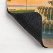 Charleston Pineapple Fountain Waterverf Muismat (Hoek)