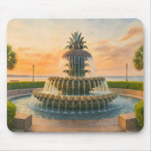 Charleston Pineapple Fountain Waterverf