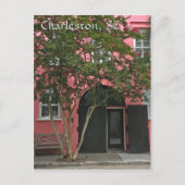 Charleston Pink House Post Card Briefkaart (Voorkant)