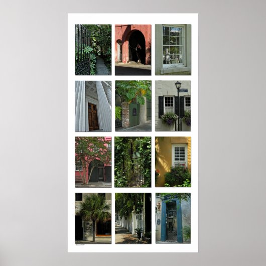 Charleston Portals Photo Poster Print (Voorkant)