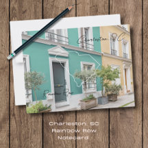 Charleston Rainbow Row South Carolina Briefkaart