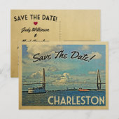 Charleston Save the Date  Briefkaarten (Voorkant / Achterkant)