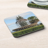 Charleston SC Ananas Fontein Onderzetters (Linkerzijde)