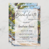 Charleston SC Bachelorette Weekend Party Kaart (Voorkant / Achterkant)